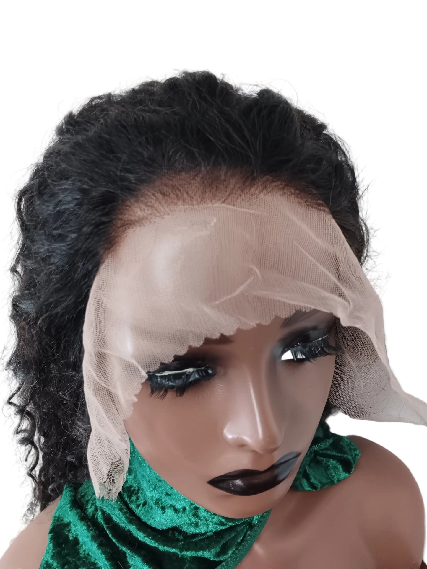 13x6 100% Human Hair Water-Wave Wig Transparent density 180% Wig - BRBL