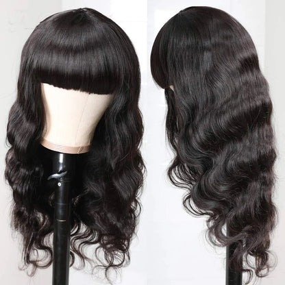 BRBL Body Wave Bang Wig - Black Rose Bundles Luxe